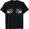 Halloween Women's Boob Skeleton Hand T-Shirt
