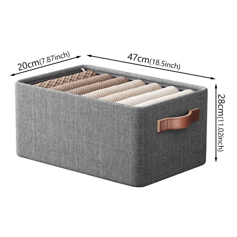 1PC Folding Storage Box with Lid Large Clear Collapsible Storage Foldable Household Dormitory Storage Cabinet Organizer Baskets L without lid