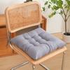 Seat Cushion with High Elasticity Thick Filling Anti-Slip Design Square Solid Color Style Chair Cushion Autumn Winter Chair Pad