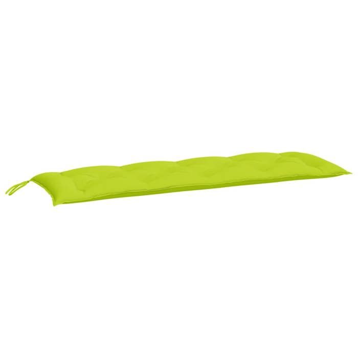VidaXL Lot de 2 Coussins de Banc de Jardin, Revêtement de Banc avec Jeux de Cordes, Coussin d'Extérieur Imperméable, Vert 361708