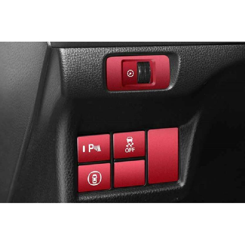 For Honda Civic 11th 2022 UP Red Function Headlight Switch Control Button Trim