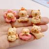 10PCS New Models Colorful Cartoon Bear Series Resin Scrapbook DIY Jewelry Hairpin Headrope Decoration Crafts