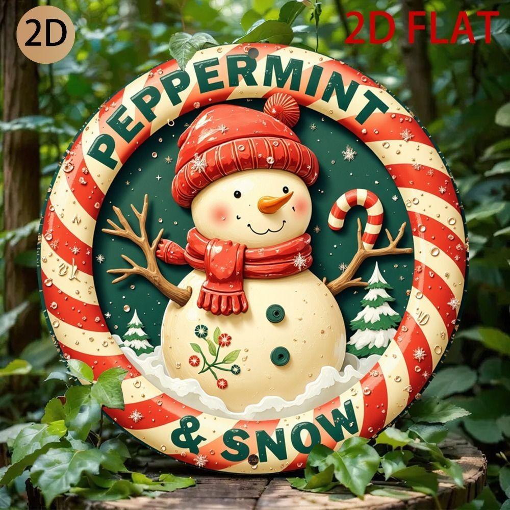 2D Flat Metal Wall Sign Decor