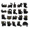 Pack Of 20 SelfAdhesive Embroidery Black Cats Sticker Fabric Patches For Customizing Jeans Hats And School Backpacks