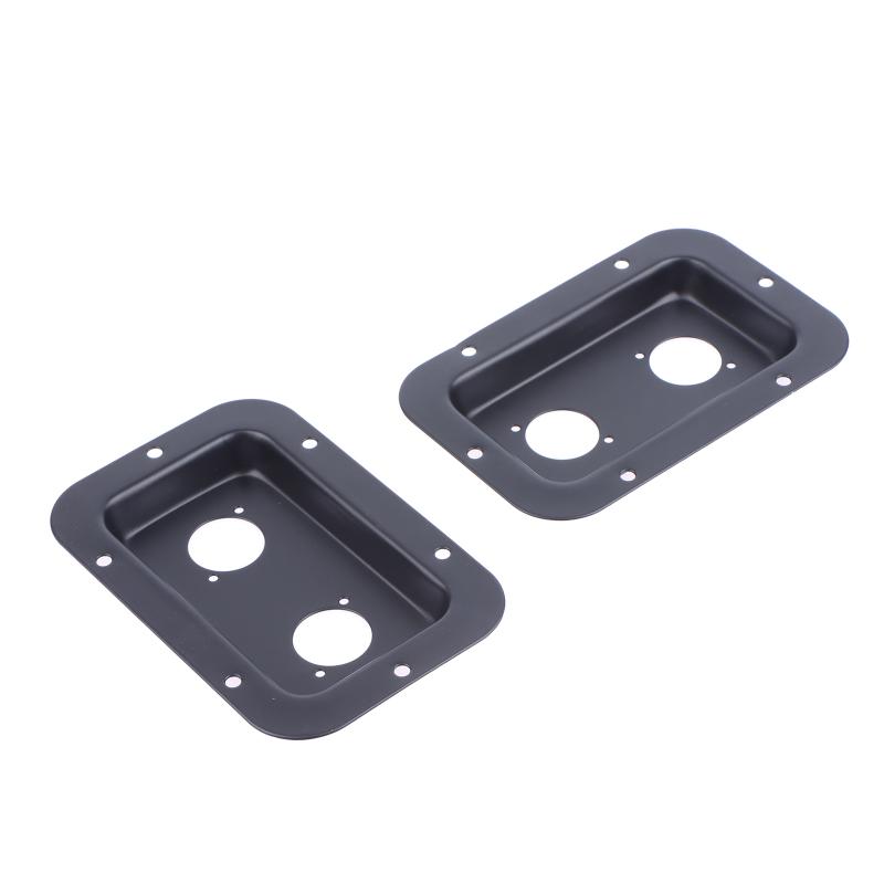 1/3Pcs Black Steel Recessed Speaker Jack Plate Xlr Connector For Dish Board Stage Loudspeaker Diy Accessories