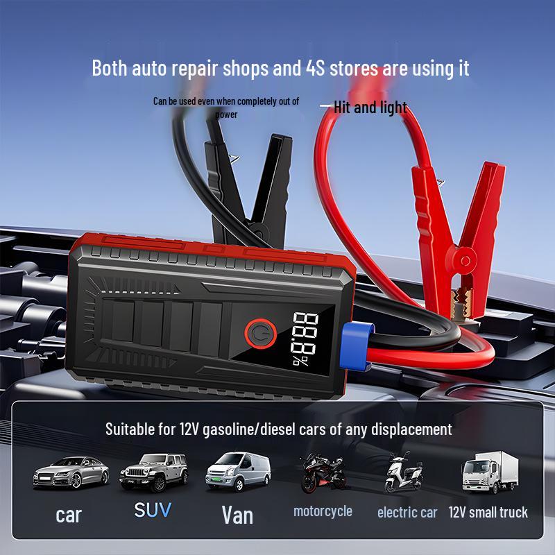High-Capacity 12V Car Jump Starter & Battery Charger