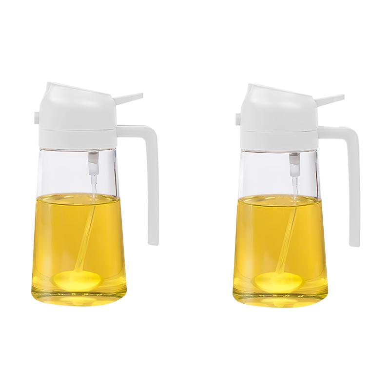 2 în 1 500ml plastic Spray ulei pulverizator sticla ulei dozatoare pentru grătar picnic copt aer tigaie cuptor Camping bucătărie instrument