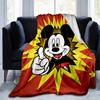 1pc, Mickey Mouse Themed Blanket, Seasonal Decorative Throw for Home Use, Soft Flannel Throw Blanket, Versatile & Cozy for Bedroom, Living Room, Trave