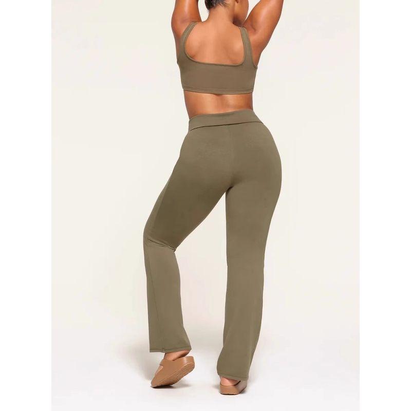 In Stock Skims American Casual Pants Women's Elastic Waist Drawstring Straight-leg Loose Slim Looking Loose Pants All-Matching Trousers