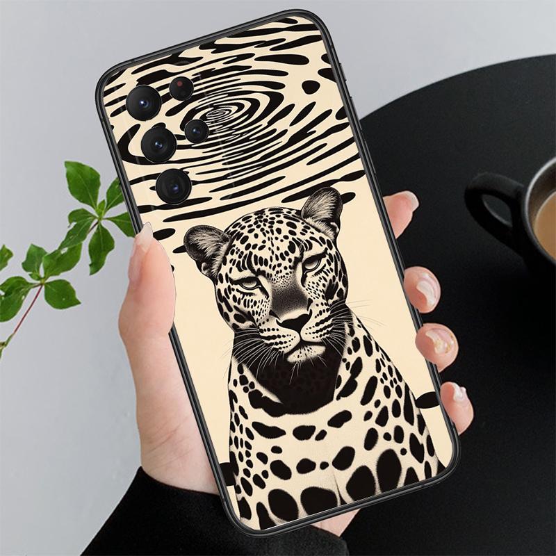 Cheetah leopard panther Funda Phone Case For Samsung Galaxy S25 S24 S23 S22 S21 Ultra S24 S23 S22 S21 S25 Plus S24 S25 FE S25Plus