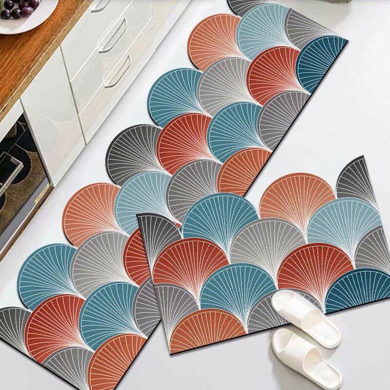 Kitchen Floor Mat Bedroom Living Room Long Bedside Area Rug Hallway Soft Washable Carpet Anti Slip Bathroom Entrance Doormat