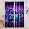 2pc, Drapes Lively Game Night Light Filter Family Party Decoration for Room/bedroom/Window Decor