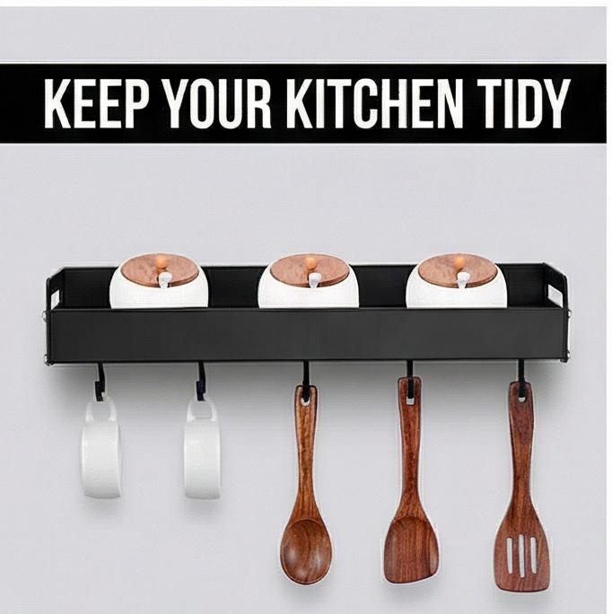 Spersonalizowany wiszący regał kuchenny, konstrukcja bez wiercenia, warstwowy aluminiowy półka do ociekania naczyń i przypraw