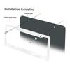 Universal Alloy License Plate Frame Black Carbon Bracket American Auto Accessory Fiber Number Plate TAG Cover for Front Rear
