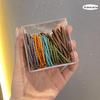 6-Pack Frosted Elastic Hair Rings - Durable, Simple Ponytail Bands for Women