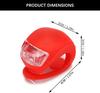 Bicycle Light Silicone Waterproof LED Clip-on Bicycle Light LED Flashlight Lantern Tail Light Night Safety Riding Warning Light