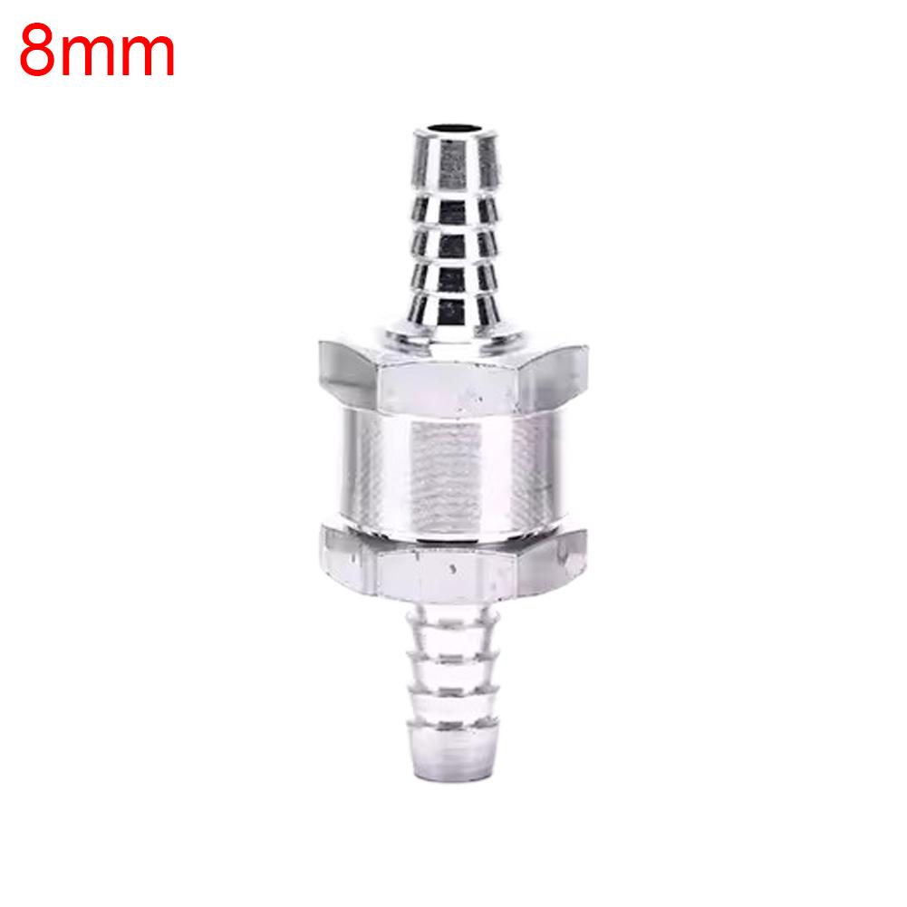 One Way 6/8/10/12mm 4 Size Aluminium Alloy Fuel Non Return Check Valve Fit for Carburettor And Low Pressure Fuel Systems