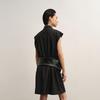 LESS 2025 Autumn Linen-Style Straight Midi Dress