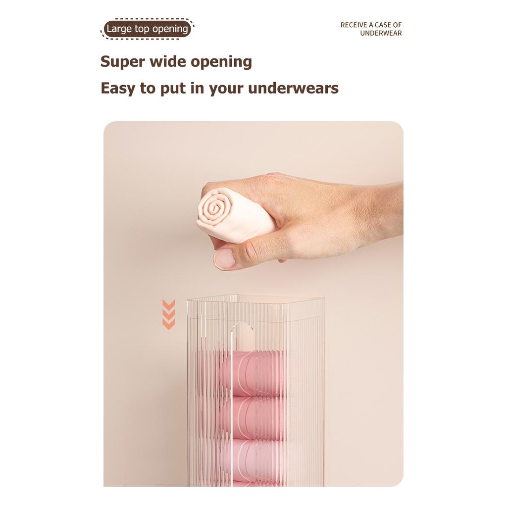 Underwear Storage Storage with Cover Punch Free Wall Storage Box Socks Collector