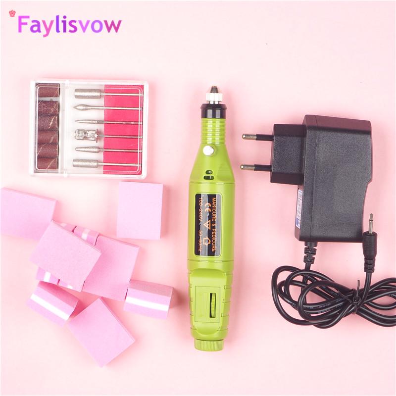 Faylisvow Profesyonel Manikür Pedikür Elektrikli Matkap Tırnak Kalemi Makinesi Seti Kiti