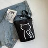 Damen Schultertasche mit Katzenaufdruck Große Kapazität Tragetasche