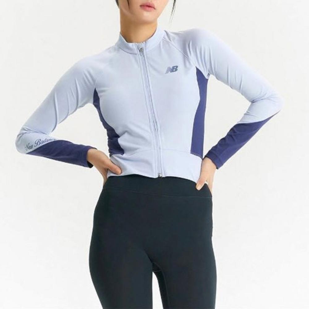 

New Balance Club W Zip Up Рашгард Slim Fit nbmde2W702 50 blue/85