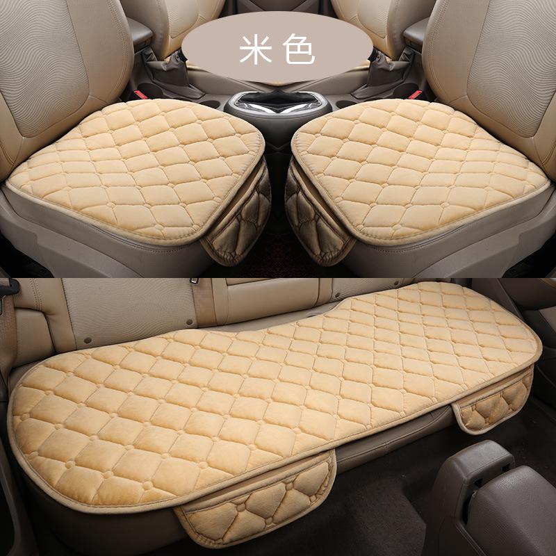Winter Warm Car Seat Cover Driver Seat Cushion Non-Slip Vehicles Chair Pad Mat Car Seat Protector for Car Home Office 1PC