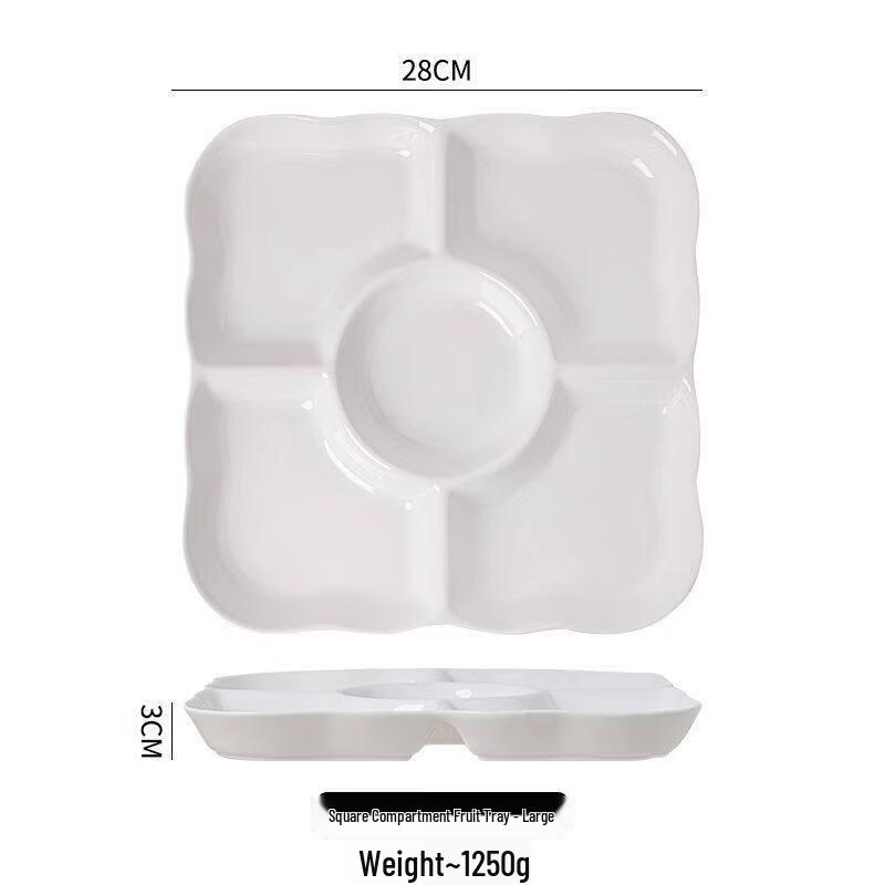 Hangge Era Ceramic Divided Steaming Plate
