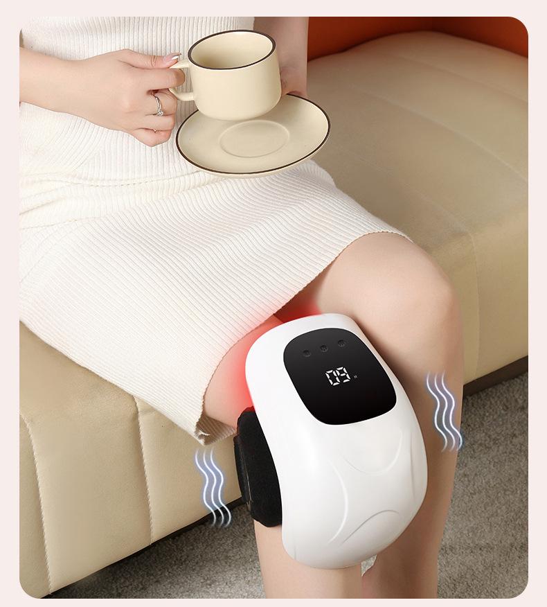 Cross-Border Heated Knee Massager with Red Light Vibration for Cold Legs