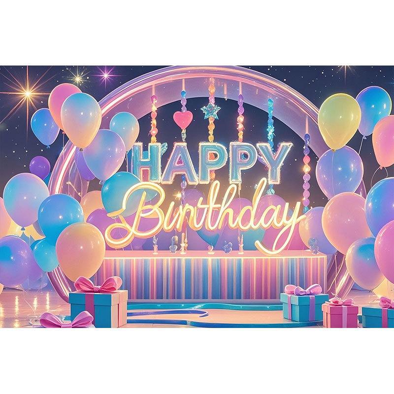 110×180cm Happy Birthday Flag Banner Party Background Cloth Birthday Theme Event Photography Hanging Cloth Party Decoration 1pc