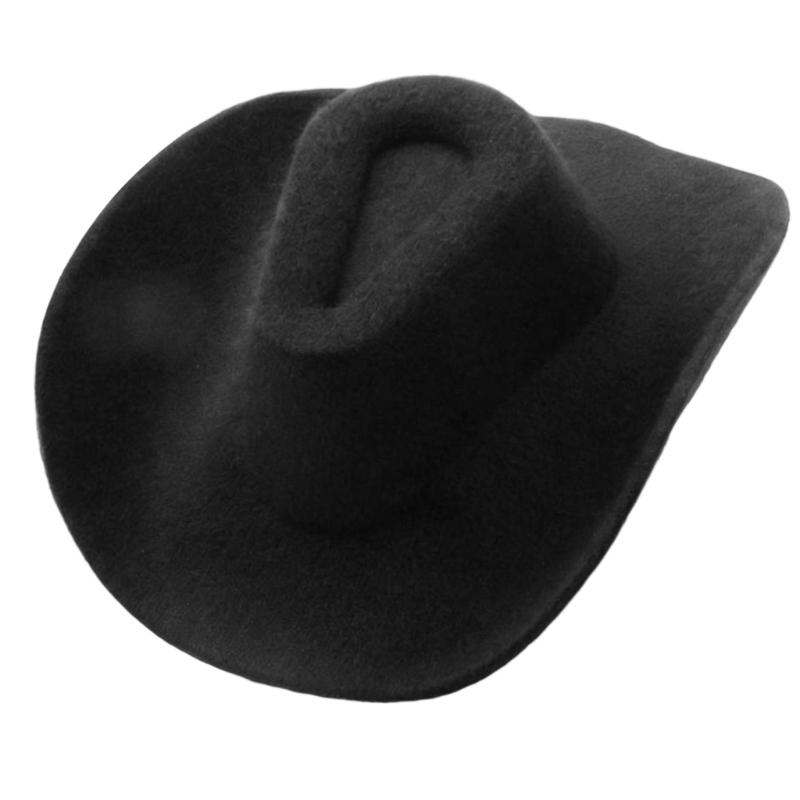 Tiny Western Cowboy Hat Miniature Fabric Hat Ornament For Handmade Craft Clothing Wrapping Sewing Costume Embellishment