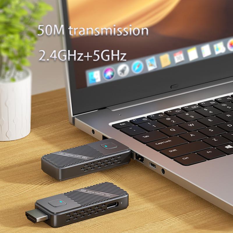 Screen Mirror Wireless Transceiver Wireless HD Transmitter Receiver 50m Extender Receiver for PC TV Projector HD Wireless Transmission System 1080P