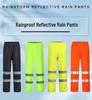 Reflektierende Regenhose mit hoher Sichtbarkeit für Verkehrs- und Patrouillensicherheit