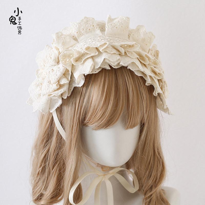Doll Feeling Bow Headband KC Goth Black Lo Girl Waltz Hair Accessories Mood Limited Lolita Headgear