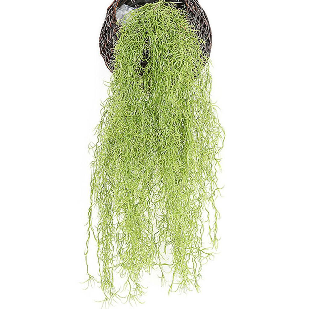 Artificial-Hanging Plants Fake Fern Plastic Trailing Foliage Flower Leaf Decor