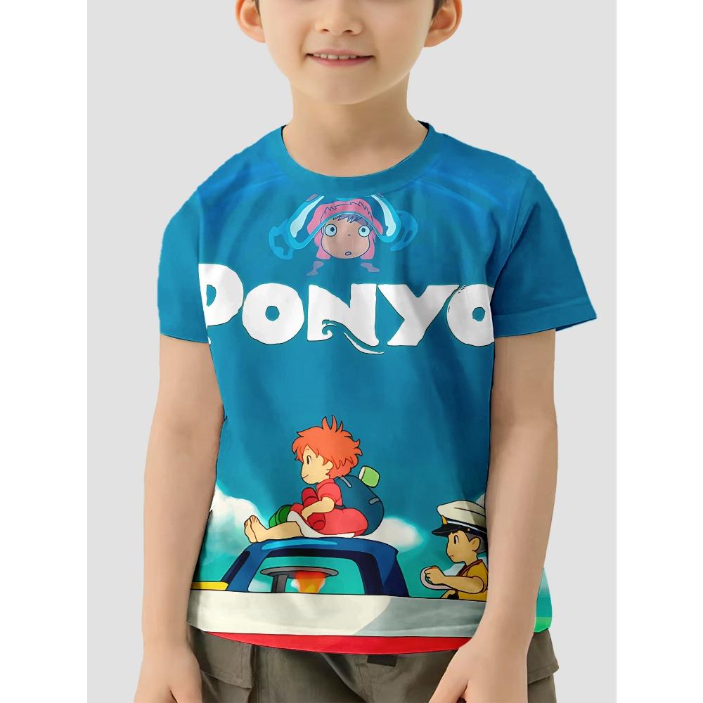 3D Print Cute Cartoon P-ponyos Baby Clothing 4 To 14 Years Male Outdoor Clothes for Children Boy Girl Child T-Shirt Top TShirts
