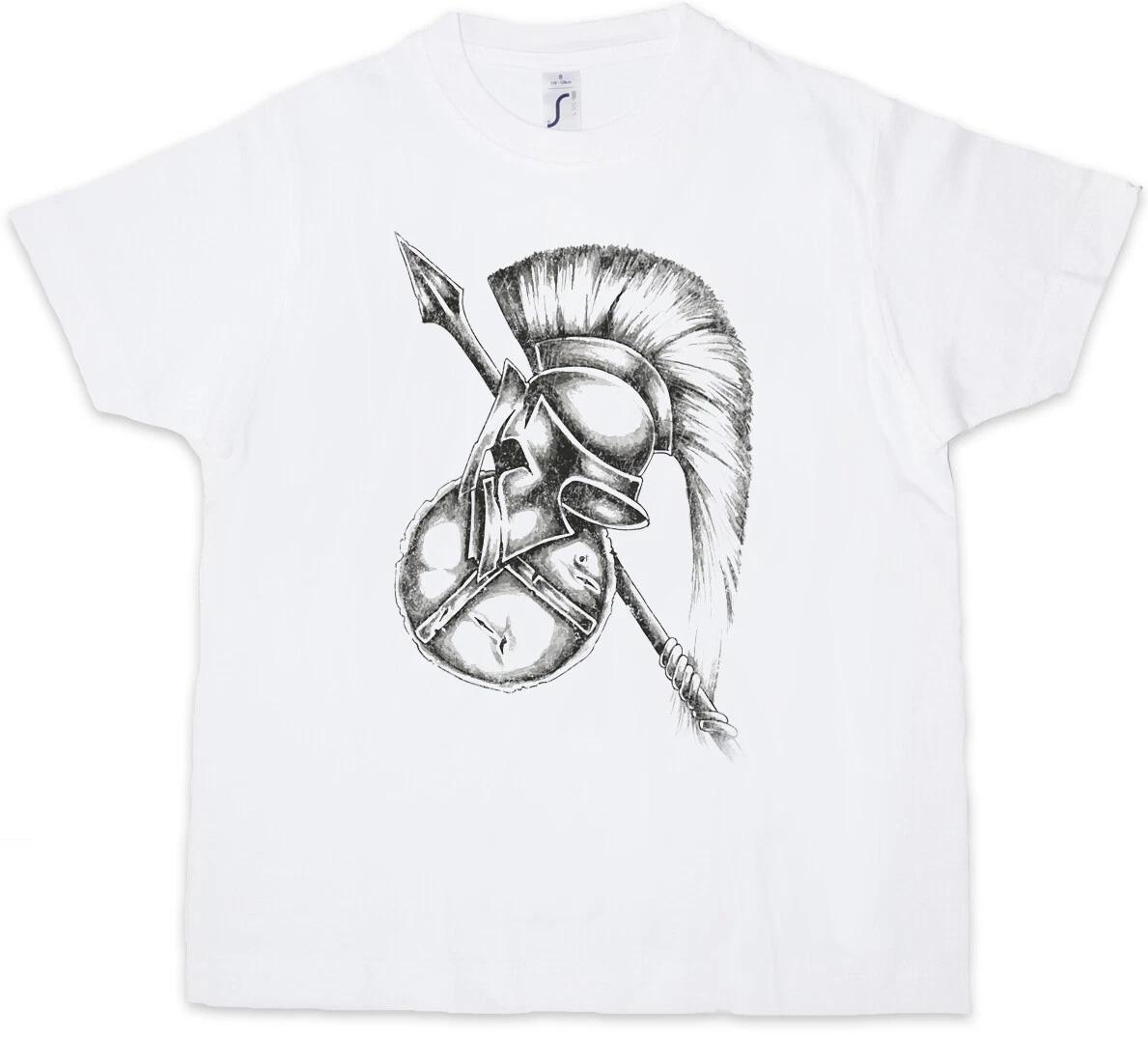SPARTAN GEAR Kids Boys kids boys T-Shirt Sparta Spartans Shield Helmet Leonidas 300 100