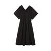Less A-Line Loose Cotton Short Sleeve Dress