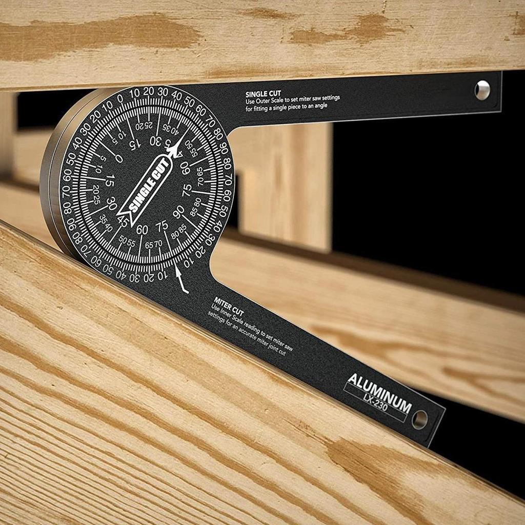 360° Protractor Angle Ruler for Woodworking & Miter Saws