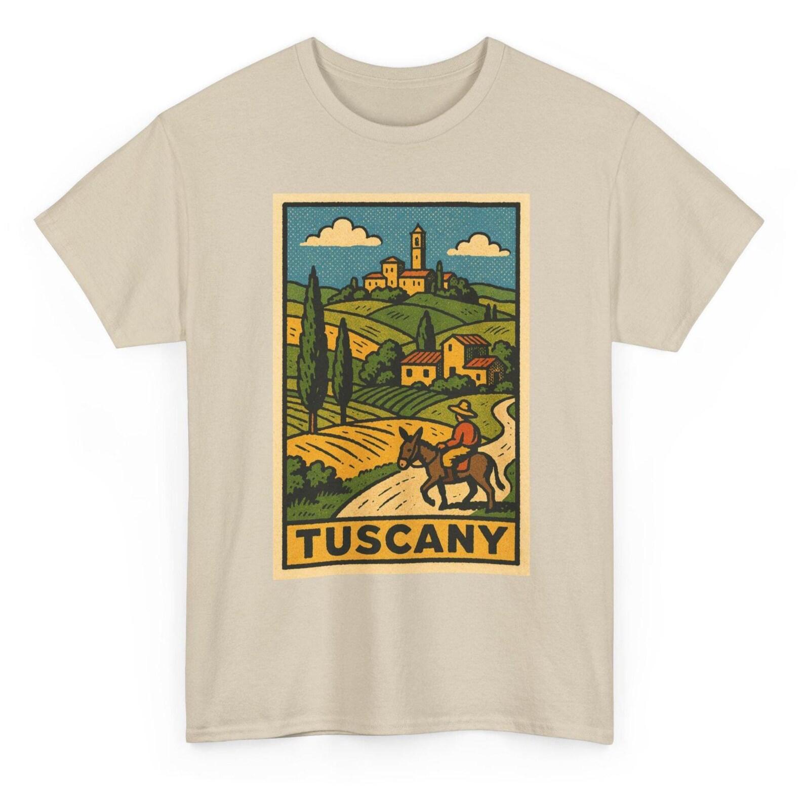 Tuscany T-Shirt Unisex: Retro Italy Tee S