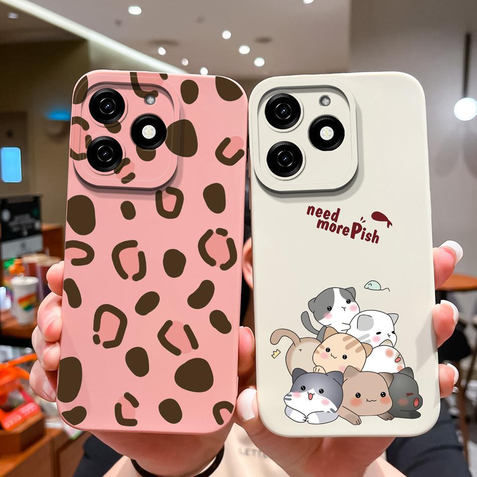 Dinosaur Case For infinix Smart 8 Pro Plus Soft Back Cover Comfortable Liquid Silicone High Quality Phone Housing For Smart8 HD