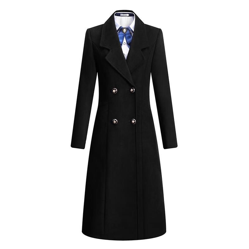 

Женское длинное пальто Teloroman из шерстяной смеси с подкладкой L