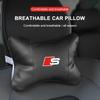 1/2Pcs Leather Car Interior Seat Headrest Neck Pillow Car Accessories For Audi C7 C6 C5 B5 B6 B7 B8 B9 D3 Q3 Q5 Q7 TT A1 A3 A4 A5
