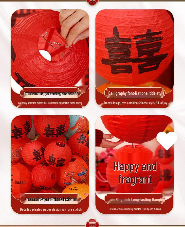 Rustic Tree Lantern Pendants: Outdoor Greenery Decor & Wedding Ornaments Collection