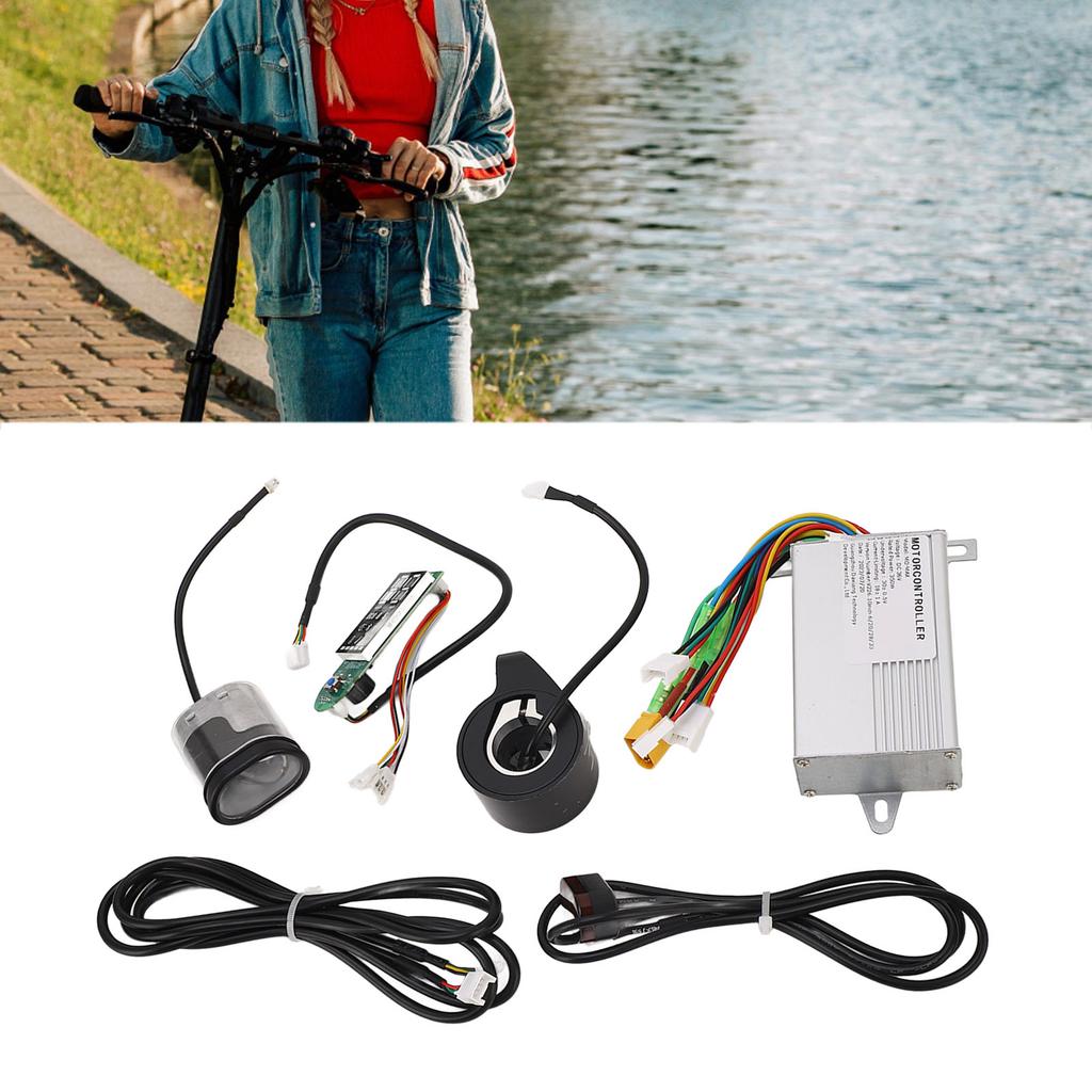 10 Inch Electric Scooter Front Light Universal 12?72V 2 in 1 Electric Bike Horn Headlight for Cycling Accessories