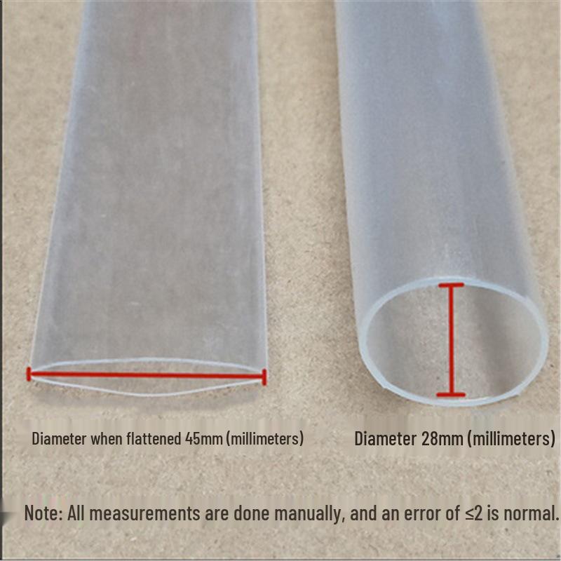 Smršťovací bužírka pro řadicí páky a rybářské pruty - Průhledná černá, Nehořlavá