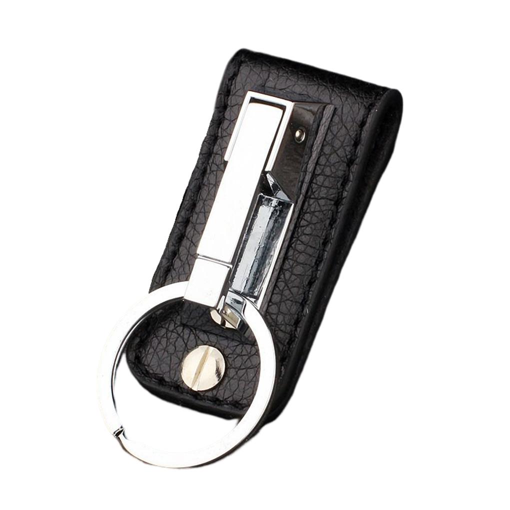 

Кожаный Мужской Ремень Брелок Портативный Съемный Украшение Глянцевый Антикоррозийный Ударопрочный Запасной Брелок Гальваническое Покрытие серебряный