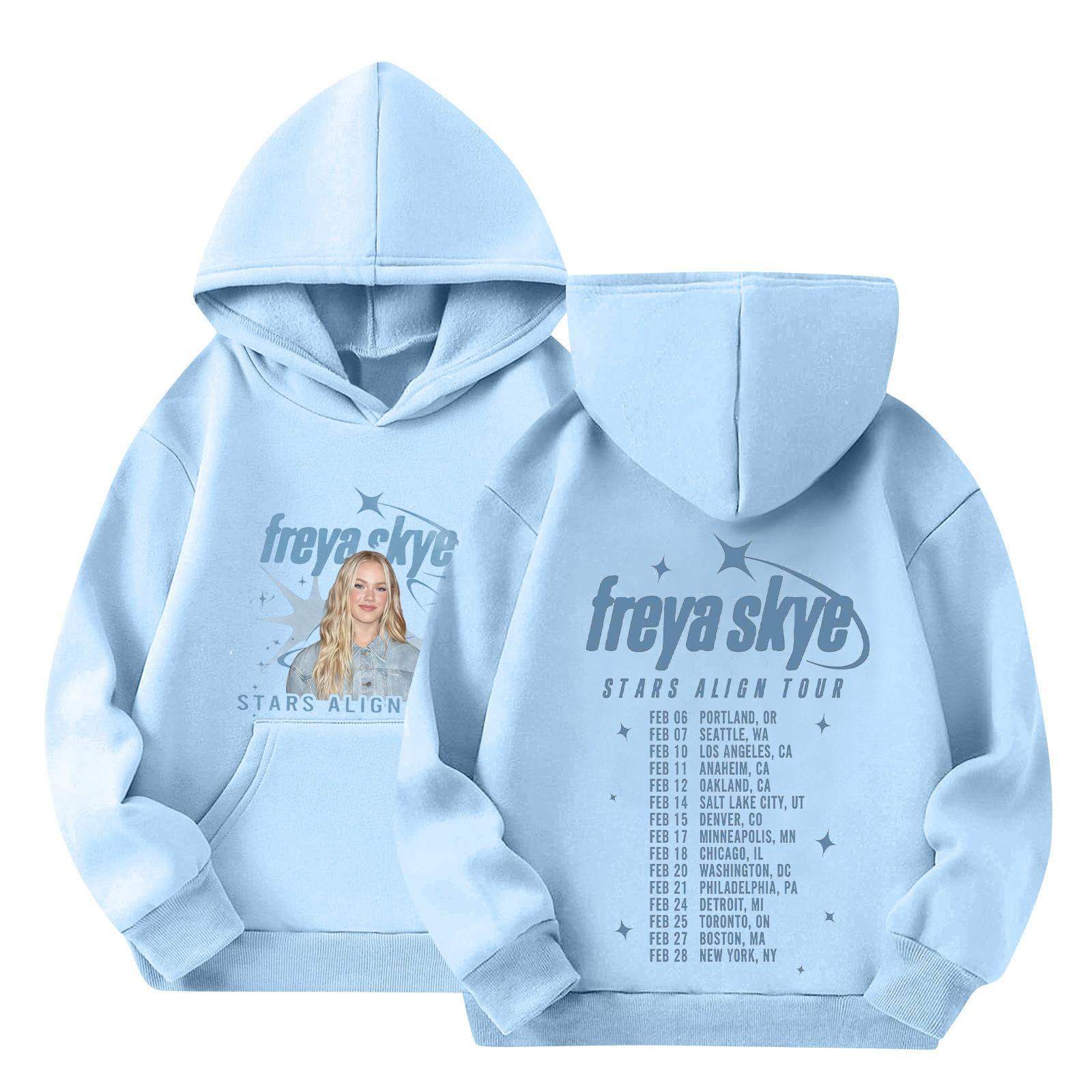 Kids Long Sleeve Pullover Hoodie Letter Print Casual Hooded Sweatshirt Children Streetwear Fashion Trendy Long Sleeve Hoodie 100