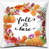 Pumpkin Halloween Thanksgiving Printing Series Pattern Pillowcase Square Pillowcase Home Office Decoration Pillowcase