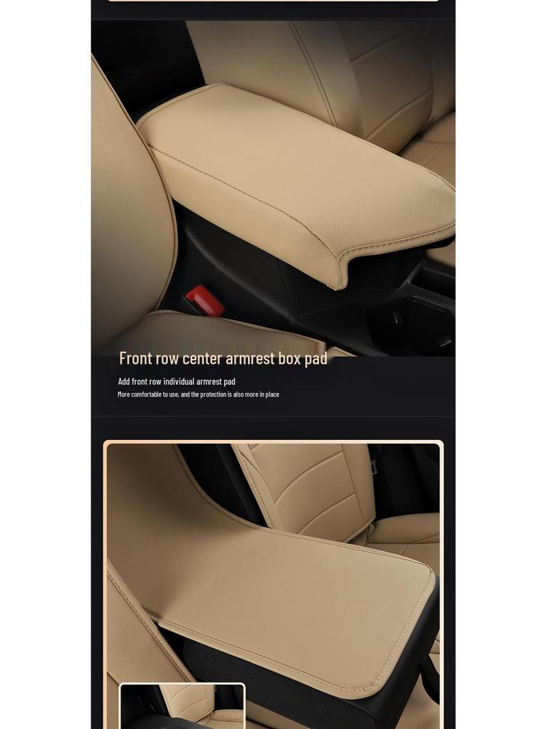 All-Season Leather Seat Cover for Volkswagen Tango - Universal Fit, Original Car Texture
